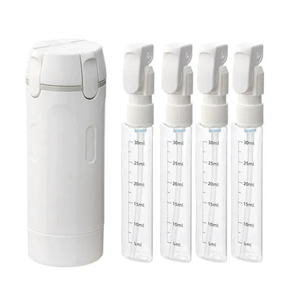 Travel Dispenser Storage Bottle (contains 4*30ml inner bottles) For Shampoo Conditioner Lotion Toner Portable Travel Bottles