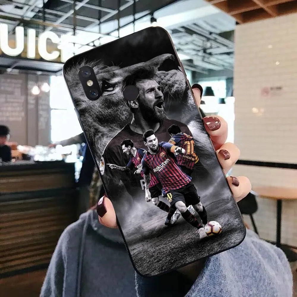 Football Superstar M-Messi 10 Print Phone Case For Xiaomi Mi 5X 8 9 10 11 12 lite pro 10T PocoX3pro PocoM3 Note 10 pro lite