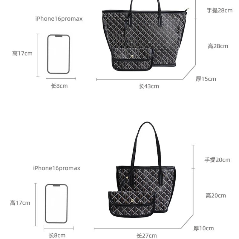 Women's Tote Bag New Simple Double Sided Available Mother and Child Large Capacity Casual Handbag Shopping Bag Tote Bag