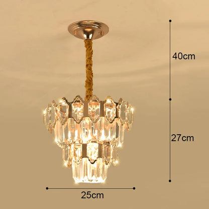 Light Luxury Crystal Small Chandelier Aisle Lamp Corridor Entrance Entrance Foyer Modern Minimalist Balcony Stairwell Lighting