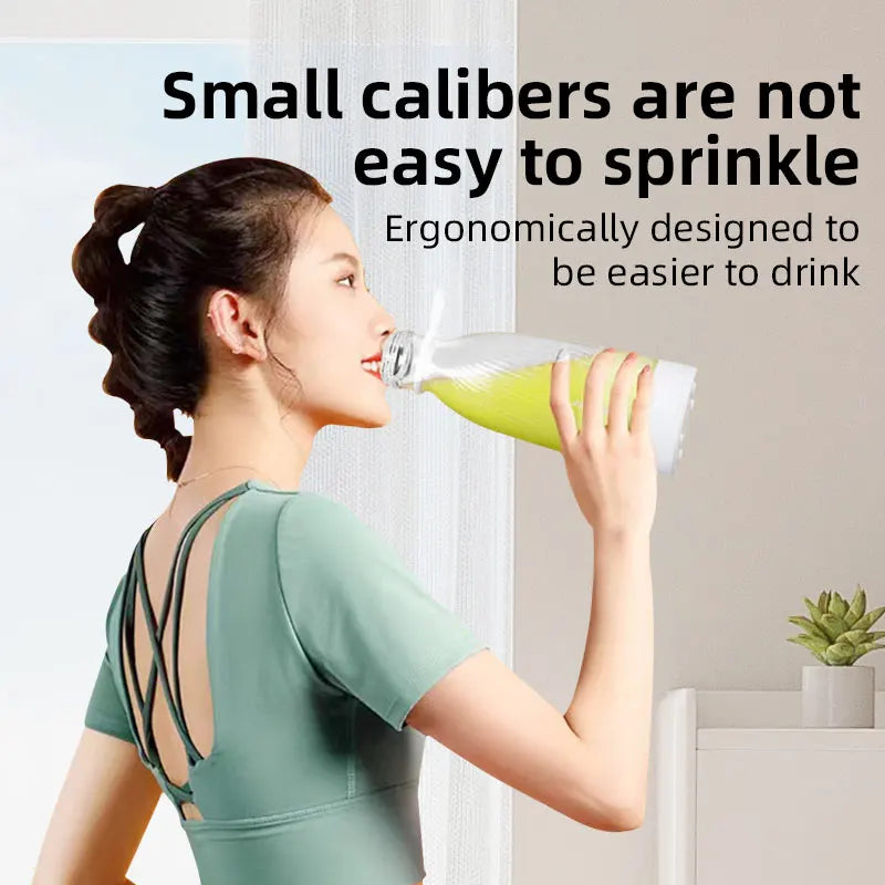 Portable Blender 500ml Mini Juicer USB Rechargeable Personal Smoothie Maker Multifunctional Travel Juice Cup Home Office