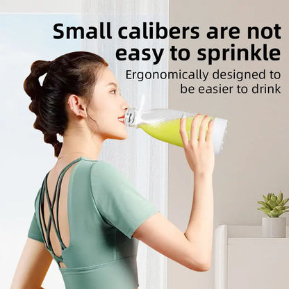 Portable Blender 500ml Mini Juicer USB Rechargeable Personal Smoothie Maker Multifunctional Travel Juice Cup Home Office