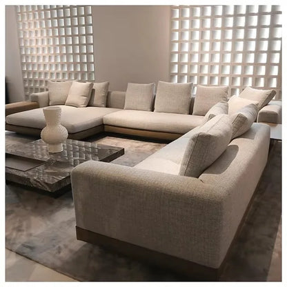 Modern Minimalist I-Shaped Modular Sofa Set for Hotels and Living Rooms