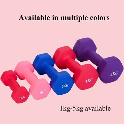 Little Dumbbell Fitness Home Female Dumbbell Children'S Student Hexagonal Solid Iron Women 2KG Matte Home Fitness Dumbbell