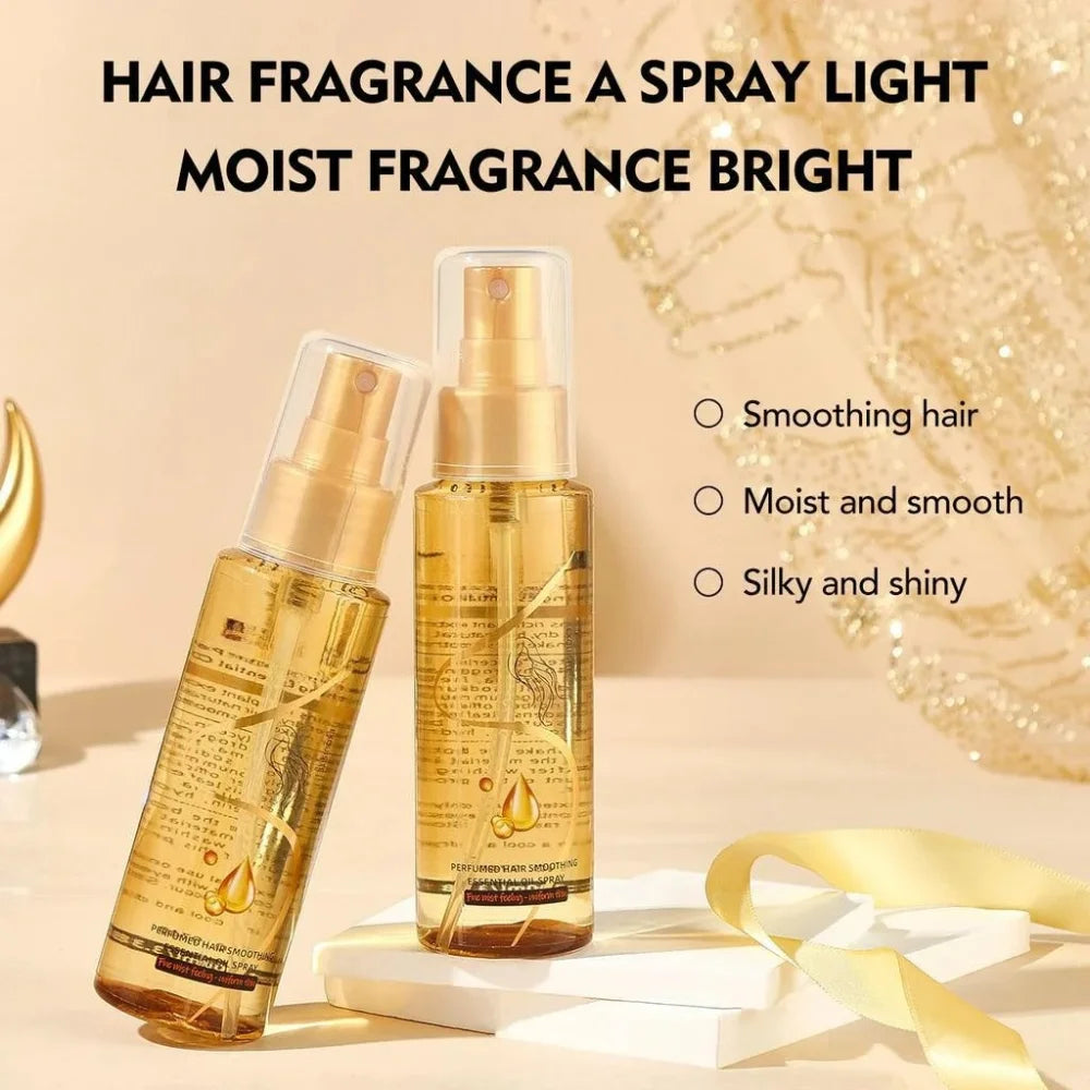 Hair Care Essential Oil Spray, Nourishing & Repair, Smooth Shiny Finish, Long-Lasting Fragrance, Easy Use for All Hair Types