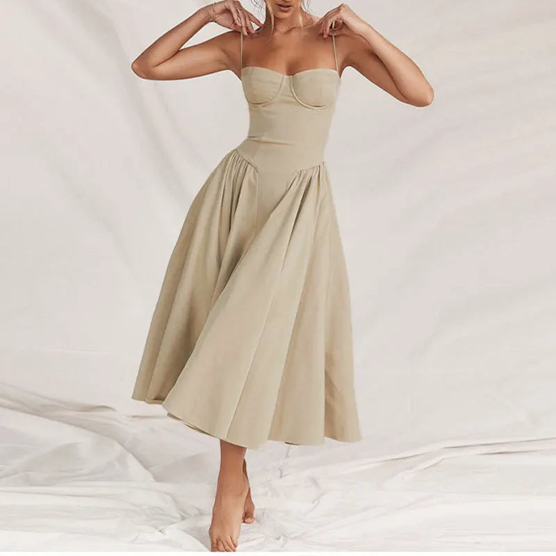 2025 Spring Summer Robe Femme Sexy Trendy Spaghetti Strap Slim Elegantes Style Suspender Party Dress Vestidos Streetwear Dresses