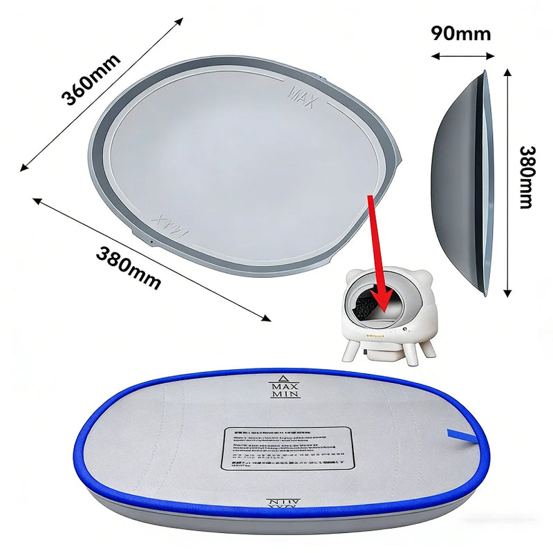 Waterproof Cat Litter Mat for Automatic Litter Box, Oxford Cloth Pet Toilet Pad, Easy Clean Replaceable Pet Supplies