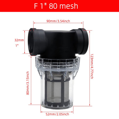 Garden Watering Filter 1/2'' 3/4'' 1'' Plastic Irrigation System Impurity Prefilter Aquaculture Household Water Pipe Filter