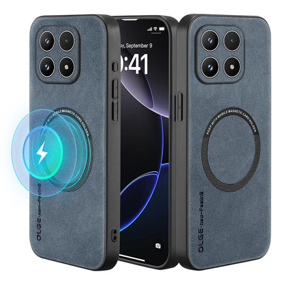 Phone Case For Xiaomi 17 ﻿Magnetic Retro Soft Leather Funda Coque