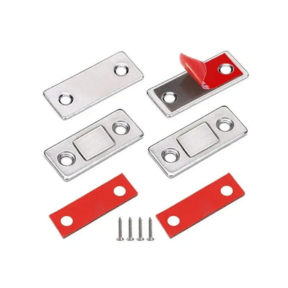 Magnetic Cabinet Catches Ultra Thin Door Strong Magnets Stopper Invisible Adhesive Drawer Magnet Lock for Kitchen Closet Closer