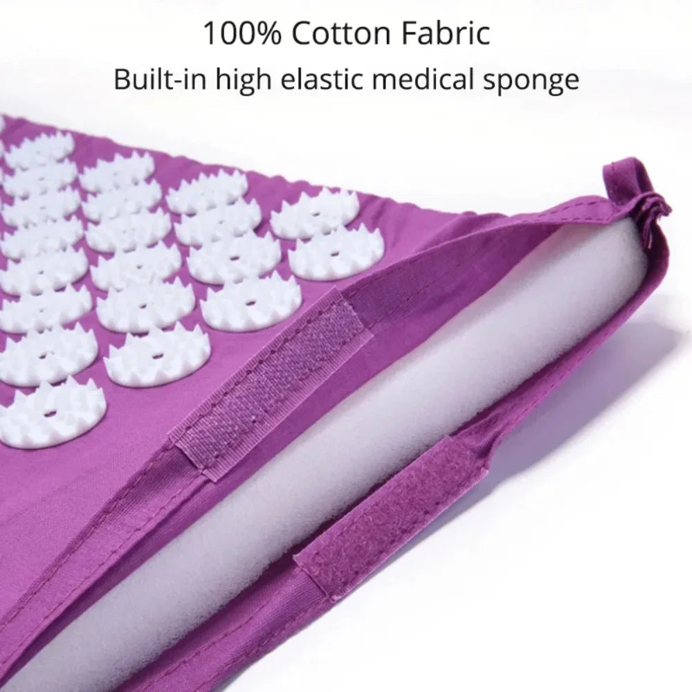 Massager Mat Shakti Mat Massage Yoga Mat Acupressure Relieve Stress Back Body Pain Spike Mat Acupuncture Massage Cushion
