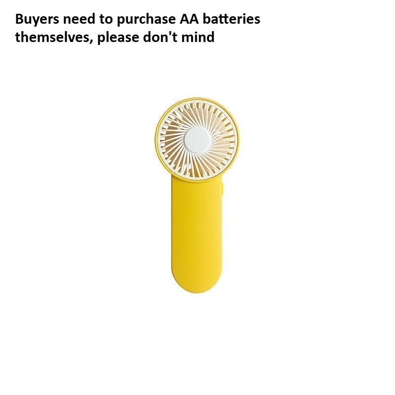 Portable Handheld Mini Fan,Powered by AA Batteries,Adjustable Single Speed, Ideal for Outdoor Use,Lightweight and Compact Design