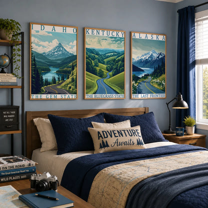 Nature Wall Art Aesthetic Canvas Painting Modern Style Poster Prints for Bedroom Living Room Wall Decor