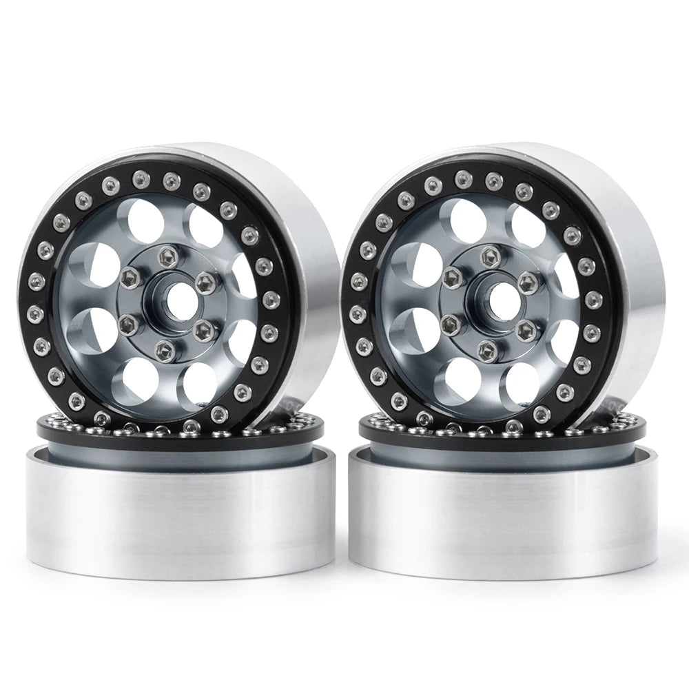 AXSPEED Aluminum Alloy 1.9 inch Beadlock Wheel Rims Hubs 27mm for TRX-4 D90 Axial SCX10 CC01 1/10 RC Crawler Car Truck Parts