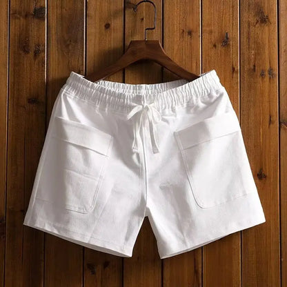 Men's Clothing Breathable Shorts Summer Casual Sports Slim Fit Pure Color Comfortable Lightweight Athletic Trendy
