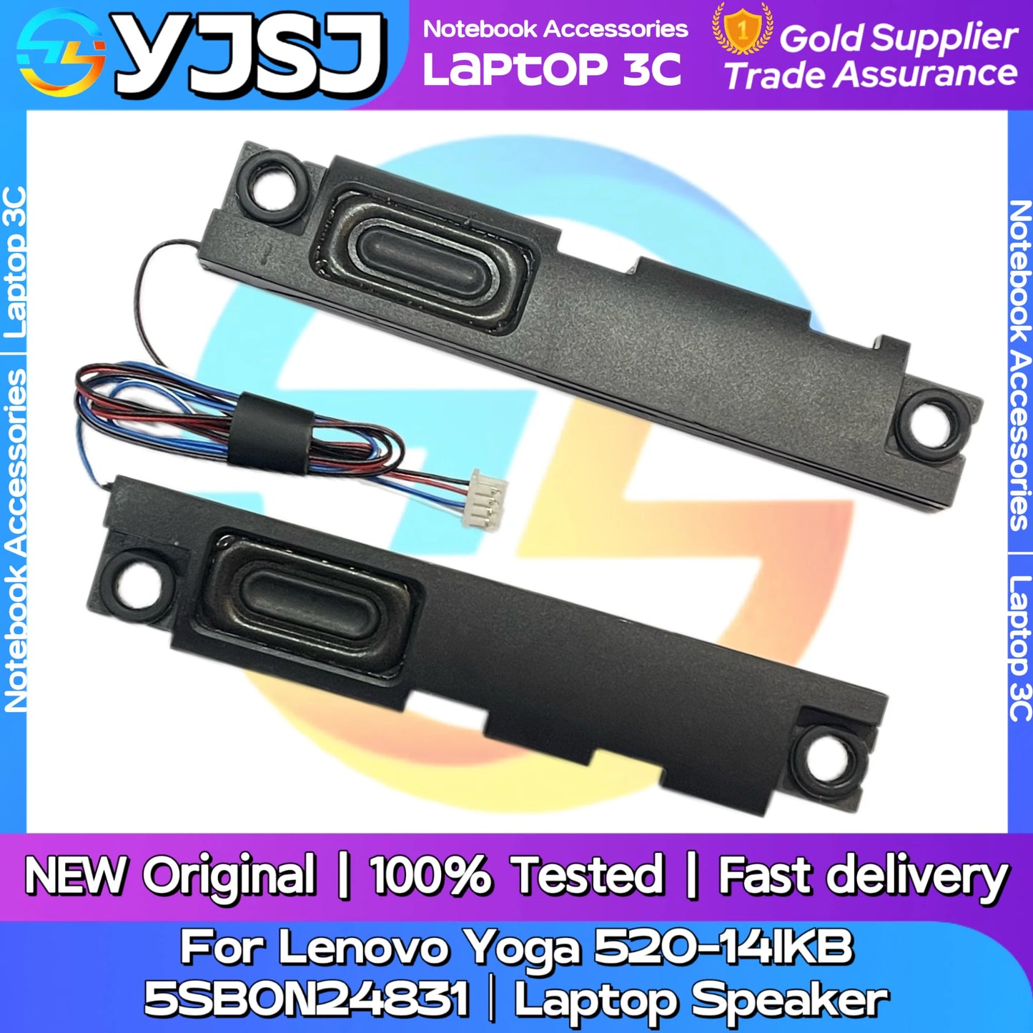 New Original Laptop Notebook Speaker For Lenovo Yoga 520-14IKB Flex 5-147 5SB0N24831  built-in left and right speaker horn audio