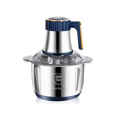 5L EU Electric Food Grinder Multifunctional Vegetable Chopper Blender Large Capacity Meat Mincer for Household Cooking