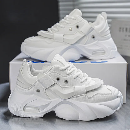 Shoes  Men High Quality Platform Sneaker Fashion High-top Leather Sports Men 2026 Thick-soled Casual Shoes Zapatillas Hombre