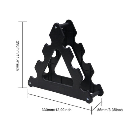 6 Slots Dumbbell Bracket Home Gym Dumbbell Display Rack Weight Storage Organizer 3 Tiers Dumbbell Holder Stand Fitness Equipment
