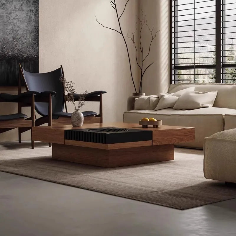 European Modern Coffee Table Simple Beauty Unique Trendy Coffee Table With Storage Organizer Drawer Table De Salon Furniture