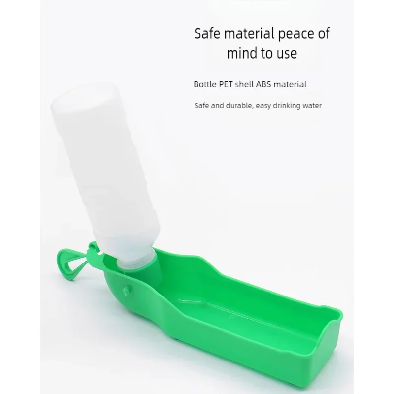 Portable Pet Dog Water Bottle Outdoor Feeder Dispenser Drinking Bowl for Small to Large Dogs And Cats - Pet Supplies