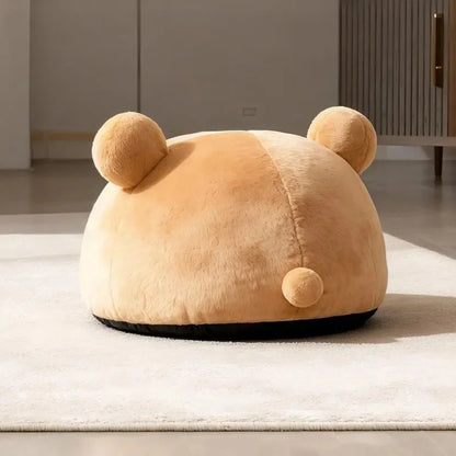 Kawaii Rilakkuma Bear Pet Bed Soft Plush Cave Nest for Cats Puppies Perfect Gift for Pet Owners Kawaii Pet Furniture