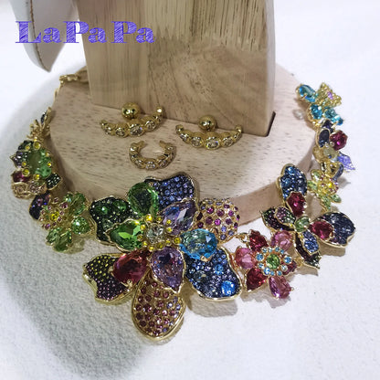2025 Original High Jewelry Necklace Dazzling Crystal Luxury Brand Fascinating for Women Wedding Best Gift Chain Necklace