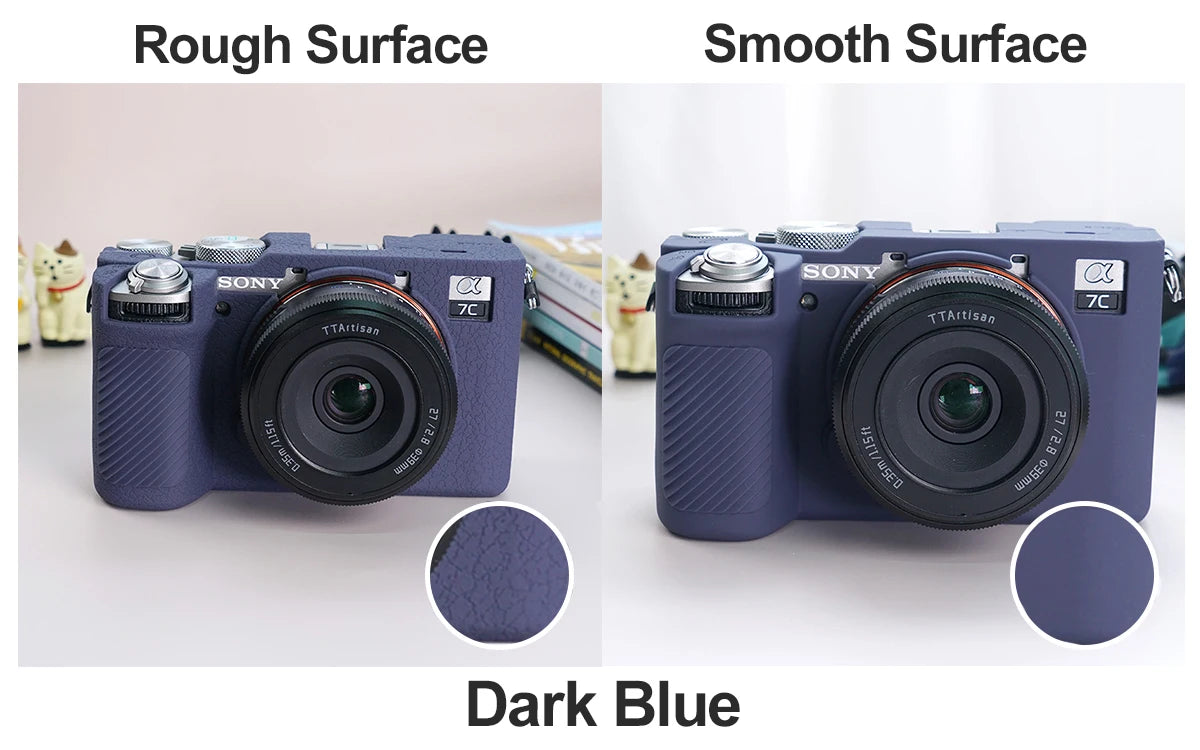 Camera Silicone Case for Sony Alpha 7C Mark II A7CR Camera Cover Full Body Case Protector Sony A7CII A7CR with glass film