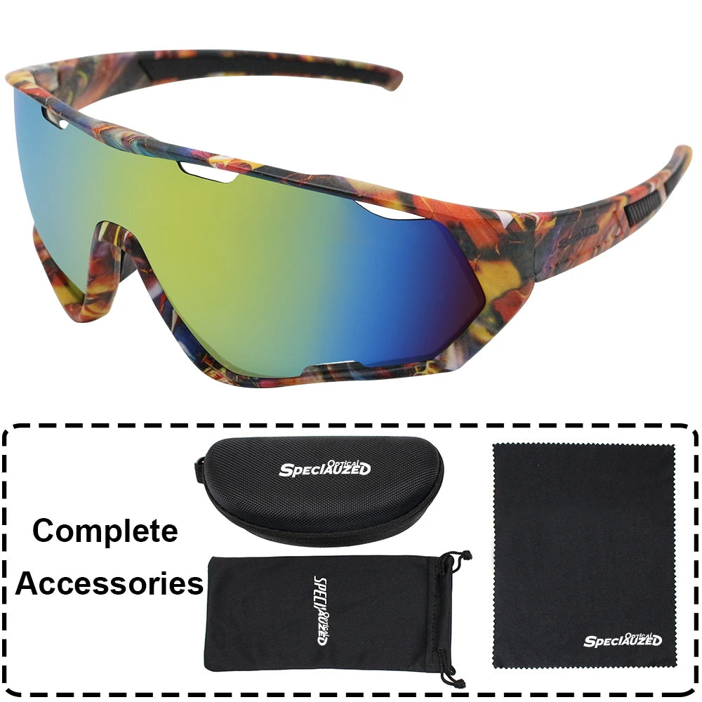 Sports Sunglasses for Men Women Youth UV400 Large Lenses Baseball Goggles Cycling Running Softball Biking Running Glasses