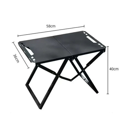 PORTABLE FOLDING TABLE - no assembly required, lightweight and sturdy,  Folds up and stows away without taking up space