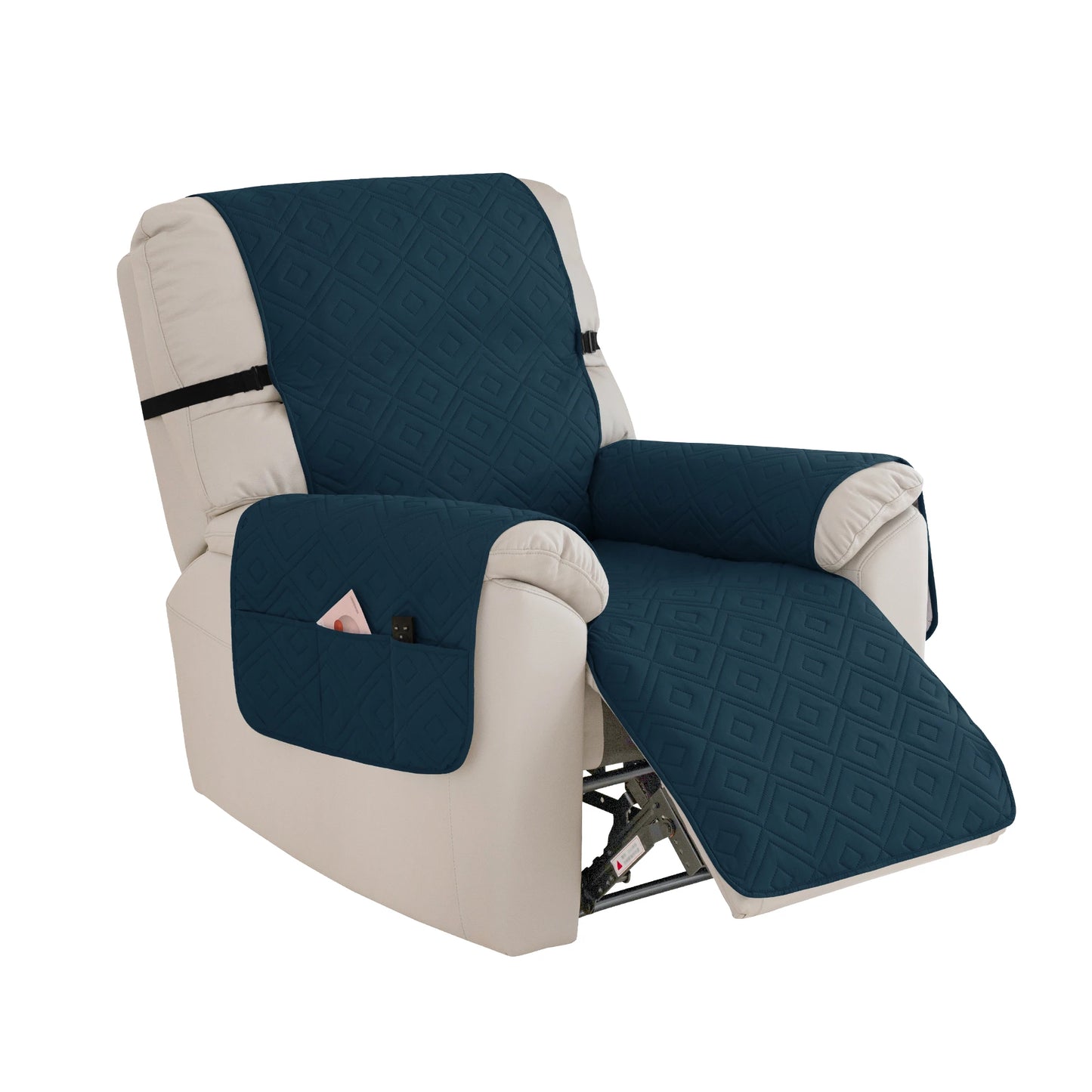 1PC Water Repellent Recliner Chair Cover Armchairs Slipcover Sofa Couch with Adjustable Elastic Strap Furniture Protector