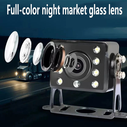 Simple installation of 4.3-inch 5-inch car monitor reversing image camera forward-looking rear-looking 12-24V universal