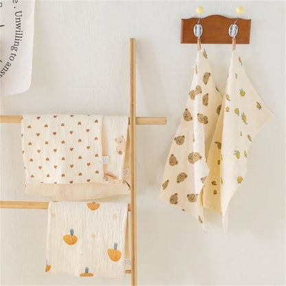 Long Burp Cloth for Baby Kindergarten Face Towel Infant Drooling Bibs Washcloth Cotton Muslin-Handkerchief Nursing Towel