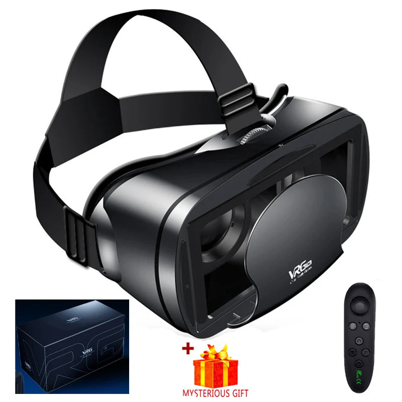 Virtual Reality 3D VR Glasses Headset Smart Helmet Smartphones Mobile Phone Lenses with Headphone Viar Binoculars Goggles Device