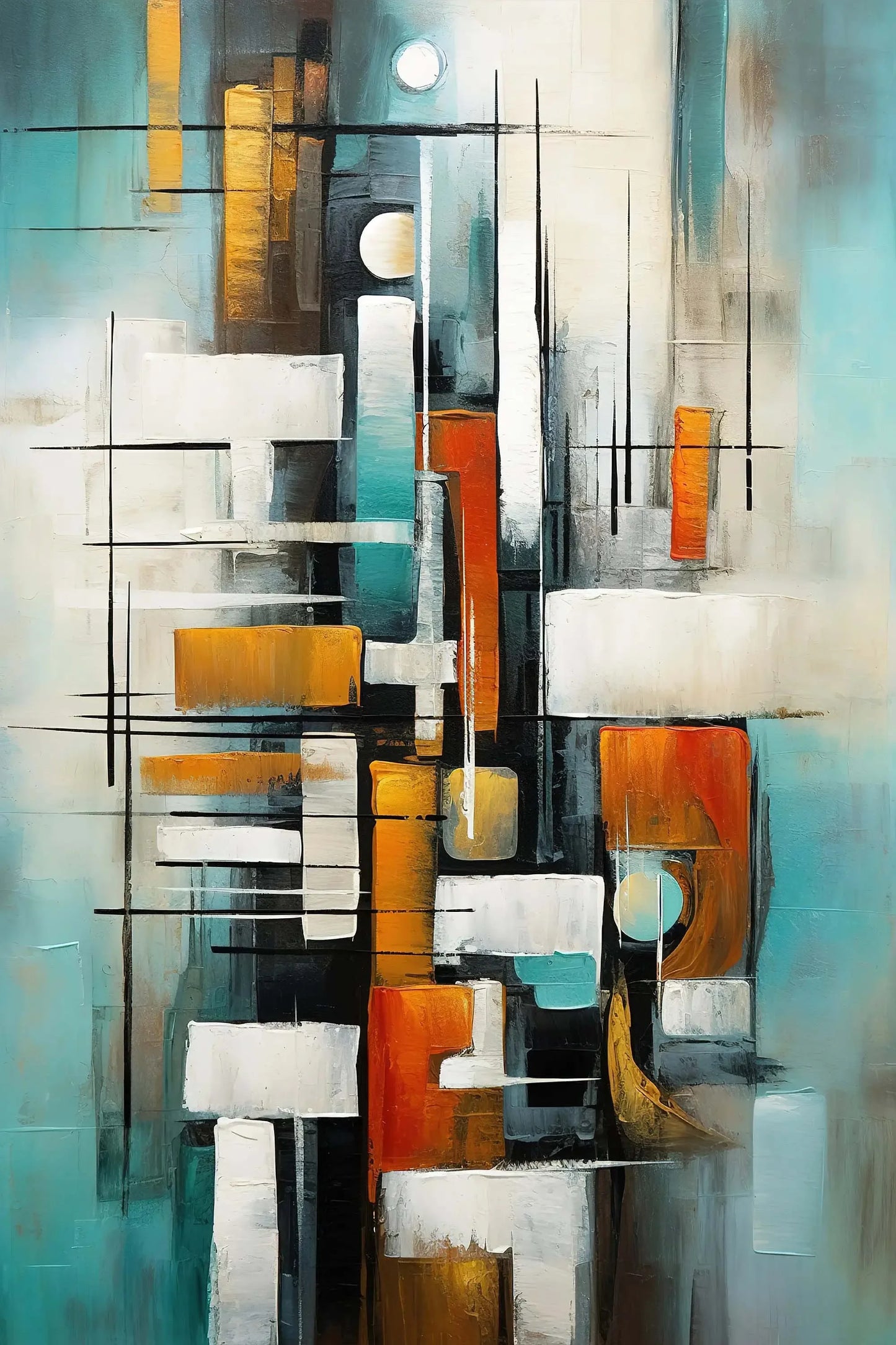 Classic Abstract Wall Art Matte Colour Oil Painting on Canvas Print Poster Home Decor Living Room Bedroom Decorative Painting