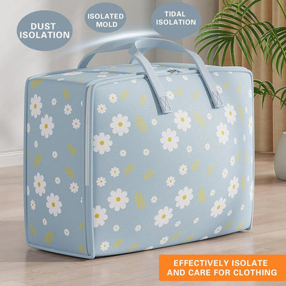 Large Blanket Storage Bags Folding Comforter Storage Bag For Clothes Storage Containers For King Comforter Bedding Pillow Sheet