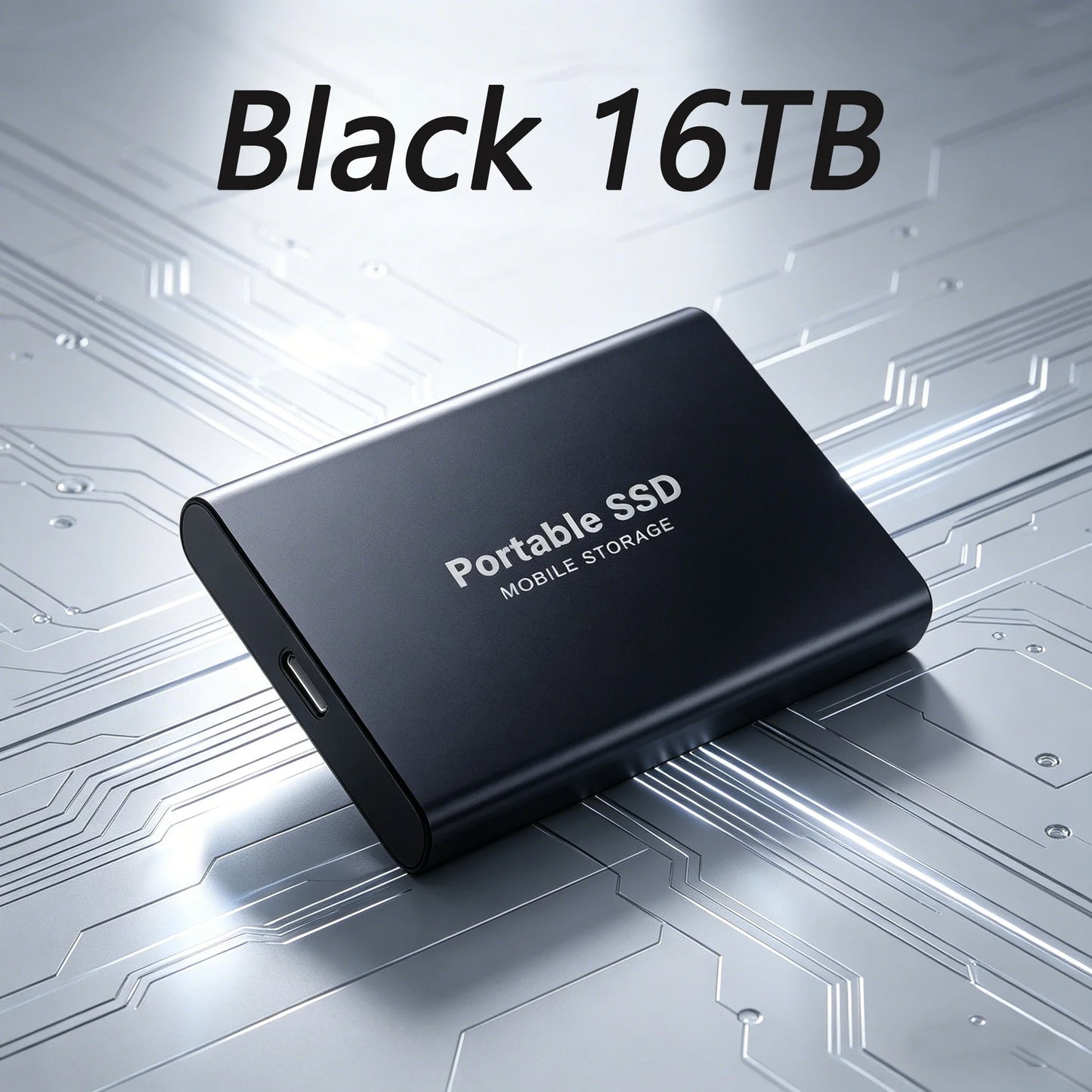 4TB Portable SSD Waterproof Shockproof for Desktop Computer Plug&Play High Speed External Solid State Drive Pro