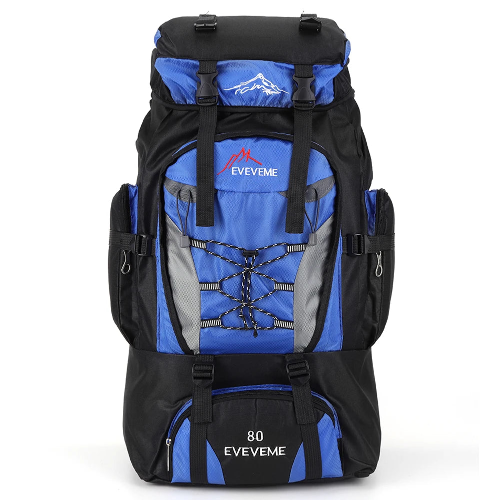 80L wasserdichter Wanderrucksack, Campingrucksack, Trekkingrucksack, großer Reiserucksack für Herren, Outdoor-Sport- und Bergsteigerrucksack