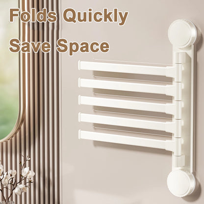 Towel Rack Rotatable Towel Holder Aluminum 2/3/4/5-Bar Towel Hanger Kitchen Bathroom Hanging Wall Mounted Suction Cup