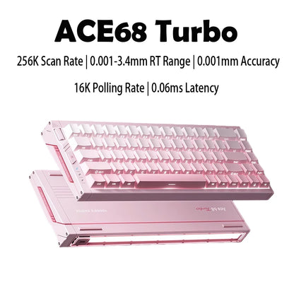 MCHOSE Ace68 Turbo Magnetic Switch Keyboard 16k Aluminium Alloy 0.001mm E-Sports Keyboard Ergonomics Low Delay Gamer Keyboards
