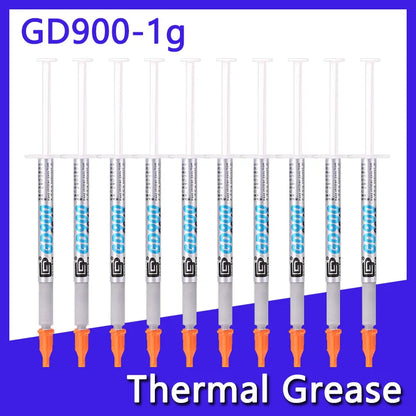 10PCS GD900 1g Thermal Grease CPU Heatsink Processor Thermal Paste For PC Water Cooler CPU Cooler
