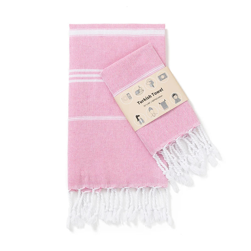 Premium Turkish Cotton Towels Soft and Luxurious Bath Hand and Face Towel Set Striped Towel Rectangular Tablecloth Bathroom set