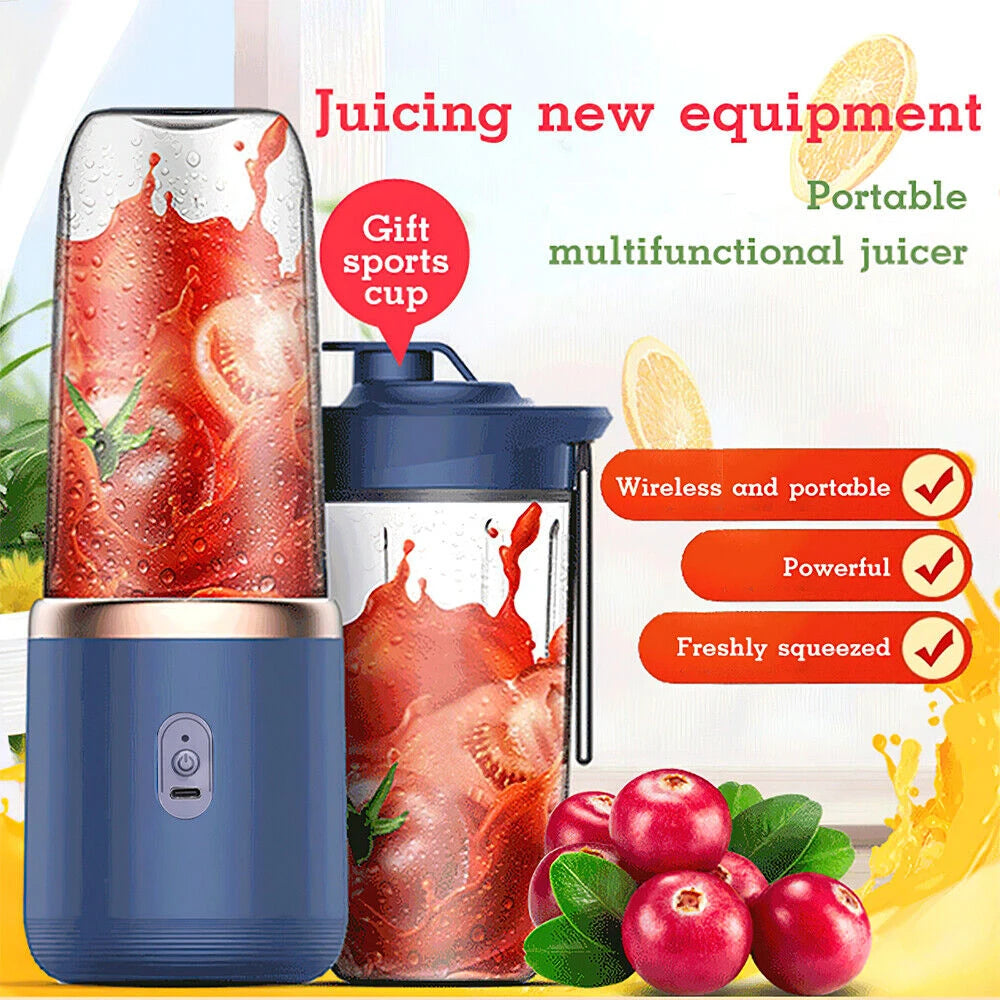 400ml Electric Juice Maker Portable Blender Smoothie Mini Juicer Fruit Machine