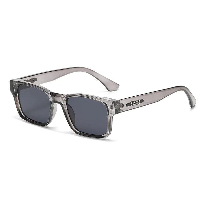 Retro Square Sunglasses. Simple And Minimalist Thick-frame Design. Uv Protection. Suitable For Both Men And Women. Style 9017.