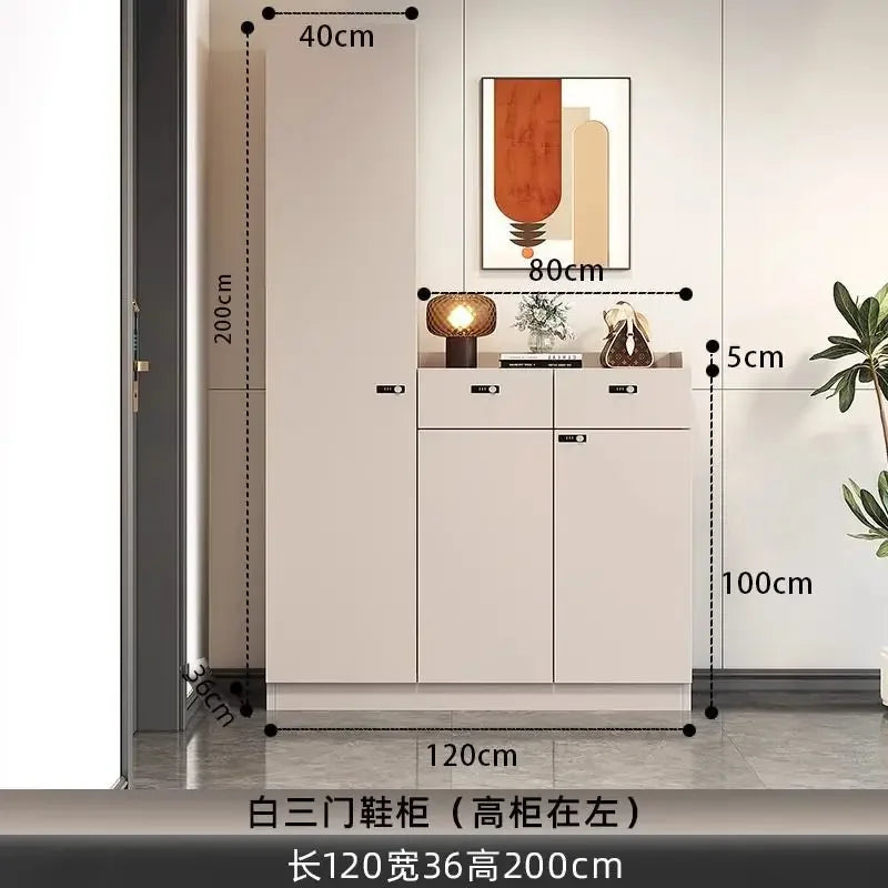 Shoe Storage Cabinet Wood Entryway Storage Store Organizer Display Rack Shelves Retail Display Rack Shelves for Retail Store