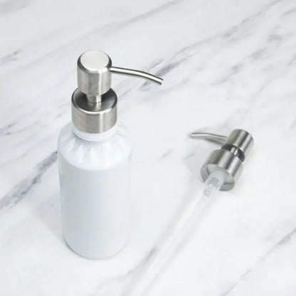 Hand Liquid Soap Pump Dispenser Nozzle for Bathroom Kitchen Stainless Steel Foam Sink Liquid Soap Nozzle Bathroom Accessories