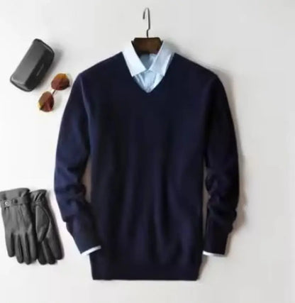 Cashmere Cotton blend sweater men pull homme 2025 autumn winter sweter clothes sueter hombre man pullover sweaters