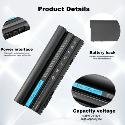 DXT New Laptop Battery M5Y0X For Dell Latitude E6420 E6520 E6530 E5420 E5520 E5430 E5530 Inspiron 17r-7720 17r-se-7720 17r-5720
