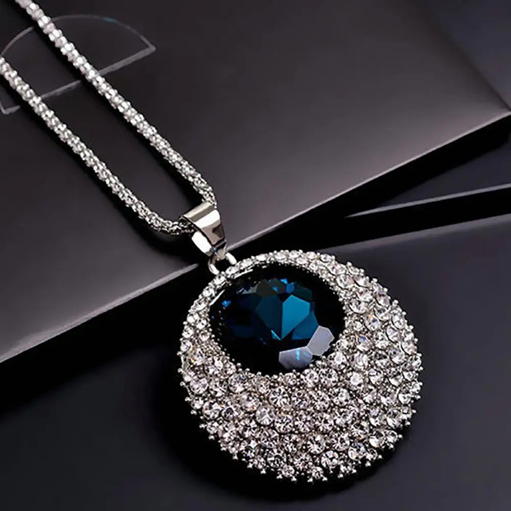 Chain Necklace Pendant Necklace Women Sweater Necklace Imitation Crystal Necklace for Women Jewelry Gifts Necklace on Neck 2023