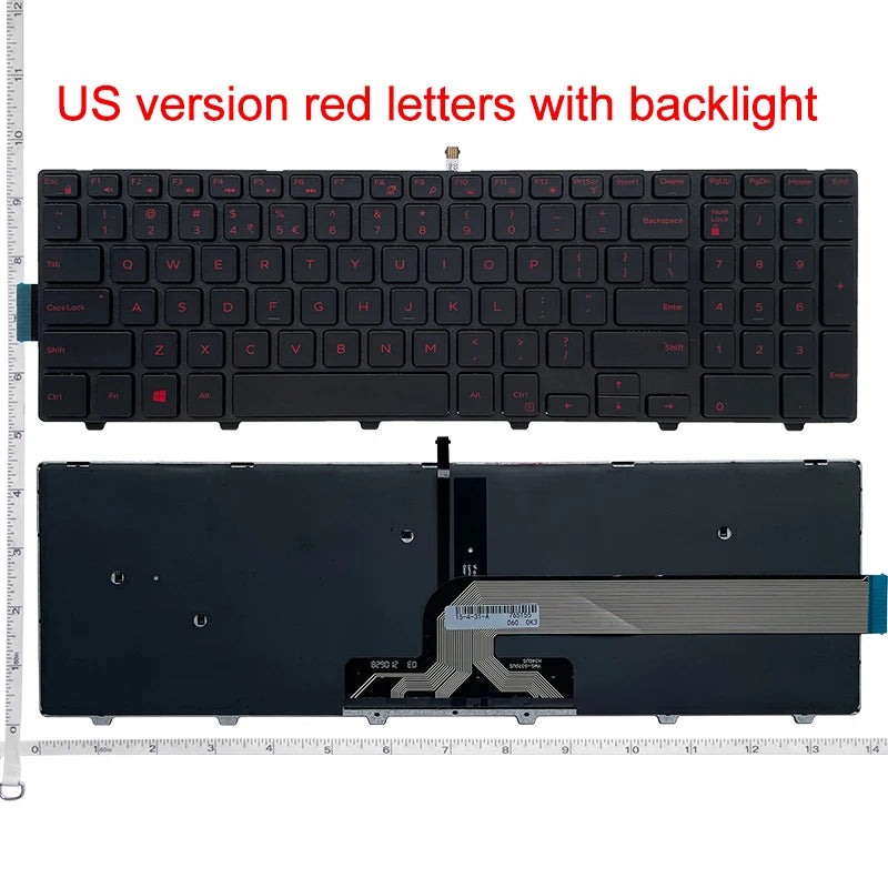 RU/US/UK/BR/SP For DELL Latitude 3550 3560 3570 3580 3588 15-3578 Vostro 15-3562 3546 3559 3565 3549 3558 laptop keyboard